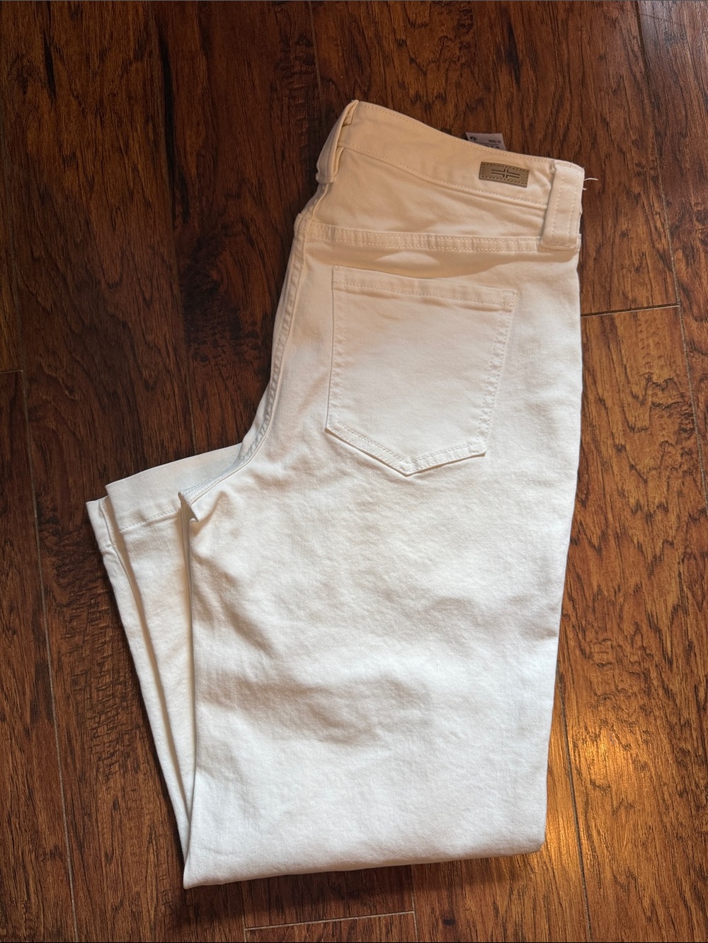 Liverpool Women’s Cropped wide leg denim, White